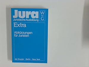 Imagen del vendedor de Abkrzungen fr Juristen : Alphabetisches Verzeichnis der Abkrzungen sowie Zitiervorschlge fr Kommentare. a la venta por ANTIQUARIAT FRDEBUCH Inh.Michael Simon