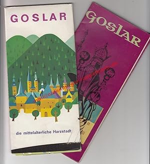 GOSLAR - Faltkarte - Tourist-Information 1964 & Info-Broschüre 1966
