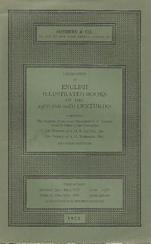 Catalogue of English Illustrated Books of the 18th and 20th Centuries. 22nd / 23rd May 1972