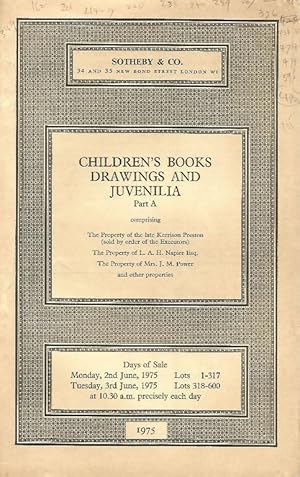 Children's Books. Drawings and Juvenilia. Part A. 2nd / 3rd June 1975