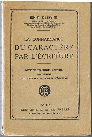 La connaissance du caractère par l'écriture