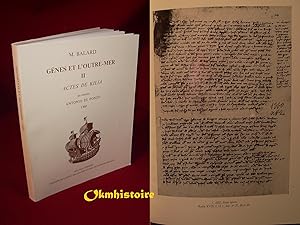 Gênes et l'outre-mer.-------- TOME 2 , Actes de Killia du notaire Antonio di Ponzo,1360.