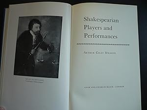 Immagine del venditore per Shakespearian Players and Performances. venduto da J. King, Bookseller,