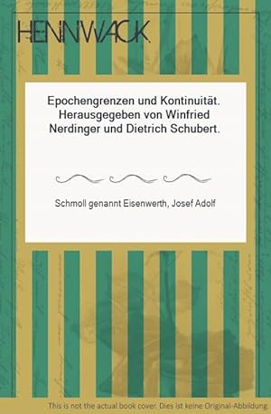 Seller image for Epochengrenzen und Kontinuitt. Herausgegeben von Winfried Nerdinger und Dietrich Schubert. for sale by HENNWACK - Berlins grtes Antiquariat