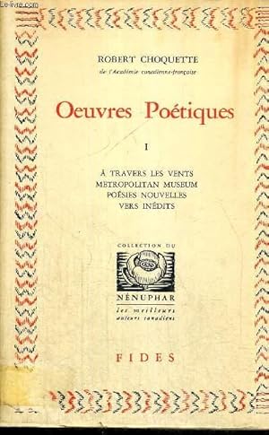 OEUVRES POETIQUES TOMES 1 ET 2