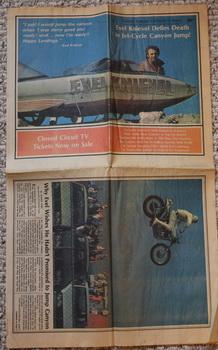 Evel Knievel Defies Death in Jet-Cycle Canyon Jump! - Summer 1974 (Tattler Special Issue)