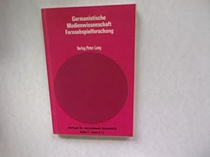 Seller image for Germanistische Medienwissenschaft, Teil 2. Fernsehspielforschung in der Bundesrepublik und der DDR 1950 - 1985. Jahrbuch fr Internationale Germanistik, Reihe C, Forschungsberichte. Band 4/2. for sale by Antiquariat Bookfarm