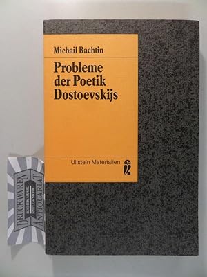 Bild des Verkufers fr Probleme der Poetik Dostoevskijs. zum Verkauf von Druckwaren Antiquariat