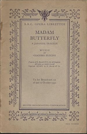 B.B.C. Opera Librettos - Madame Butterfly