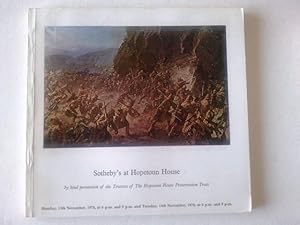 Seller image for Sotheby's Hopetoun House 13th Nov 1978 , Scottish and English silver, Furniture, works of art, Longcase clock, Fine wines, Spirits, Vintage port, Scottish and Sporting Paintings, Drawings and Watercolours for sale by Your Book Soon