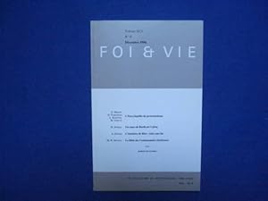 FOI et VIE. N°5. Vol. XCV. Sous la direction de O. Millet