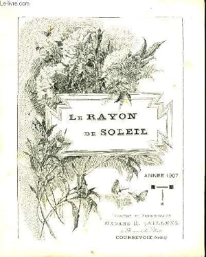 Seller image for JOURNAL MENSUEL LE RAYON DE SOLEIL 34EME ANNEE N12 DECEMBRE 1907 - UN GROUPE DE GARCONS CHANTANT EN COEUR for sale by Le-Livre