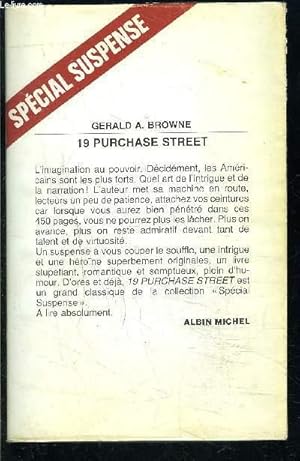 Bild des Verkufers fr 19 PURCHASE STREET zum Verkauf von Le-Livre