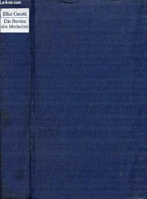 Seller image for DIE PROVINZ DES MENSCHEN, AUFZEICHNUNGEN 1942-1972 for sale by Le-Livre