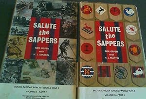 Immagine del venditore per Salute the Sappers (South African Forces World War II) Volume VIII, 2 parts: part 1: The formation of the South African Engineer Corps and its operations in East Africa and the Middle East to the Battle of Alamein ; part The operations of the South African Engineer Corps in the Northern African and Italian theatres of war from the Battle of El Alamein to the end of World War II, with a brief description of subsequent developments venduto da Chapter 1