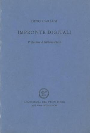 Seller image for Impronte digitali. for sale by LIBET - Libreria del Riacquisto