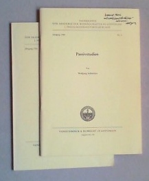 Imagen del vendedor de Passivstudien. 2 Bde. a la venta por Antiquariat Sander