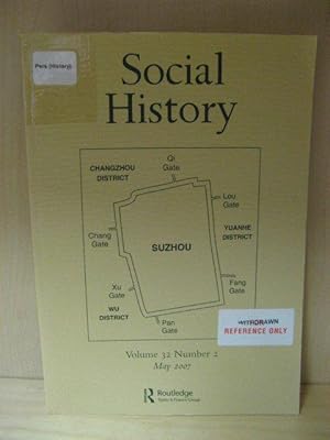 Imagen del vendedor de Social History: Volume 32, Number 2, May 2007 a la venta por PsychoBabel & Skoob Books