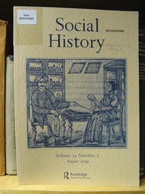 Imagen del vendedor de Social History: Volume 34, Number 3, August 2009 a la venta por PsychoBabel & Skoob Books