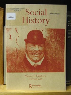 Imagen del vendedor de Social History: Volume 35, Number 1, February 2010 a la venta por PsychoBabel & Skoob Books