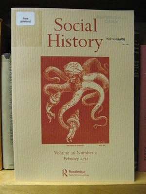 Imagen del vendedor de Social History: Volume 36, Number 1, February 2011 a la venta por PsychoBabel & Skoob Books