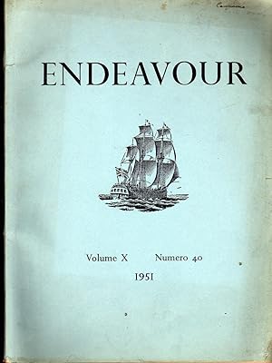 Endeavour. Versione Italiana 1951. Rivista trimestrale pubblicata per segnalare il progresso dell...