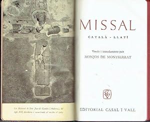Missal, català-llatí. Versió i introduccions pels Monjos de Montserrat.