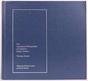 Imagen del vendedor de The Annotated Bibliography of Canada's Major Authors a la venta por Flamingo Books
