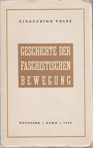 Bild des Verkufers fr Geschichte der faschistischen Bewegung. zum Verkauf von Antiquariat Krikl