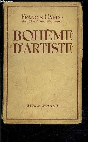 Image du vendeur pour BOHEME D ARTISTE mis en vente par Le-Livre
