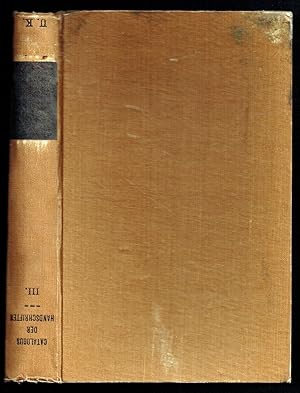 Bibliotheek der Universiteit van Amsterdam: Catalogus der Handschriften III: Schenking Diederichs...