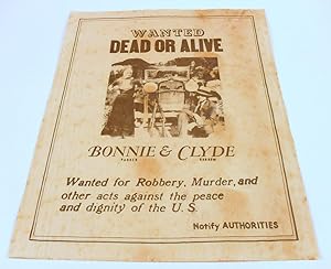 Steckbrief: "Wanted: Dead or Alive: Bonnie Parker & Clyde Barrow