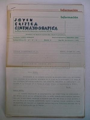 JOVEN CRÍTICA CINEMATOGRÁFICA.