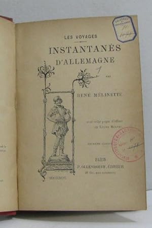 Immagine del venditore per Les voyages instantans d'allemagne venduto da crealivres