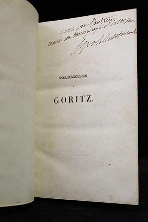 Imagen del vendedor de Plerinage  Goritz a la venta por Librairie Le Feu Follet
