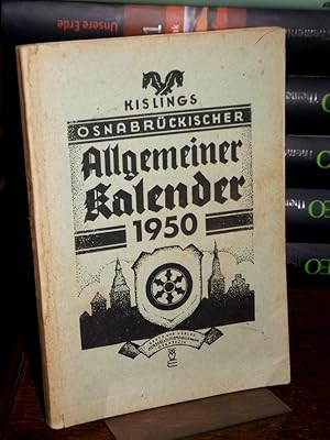 J. G. Kislings osnabrückischer allgemeiner Kalender auf das Jahr 1950.