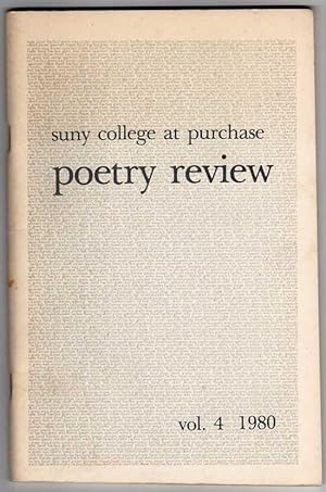 Imagen del vendedor de The Purchase Poetry Review, Vol. 4 (1980) a la venta por Cameron-Wolfe Booksellers