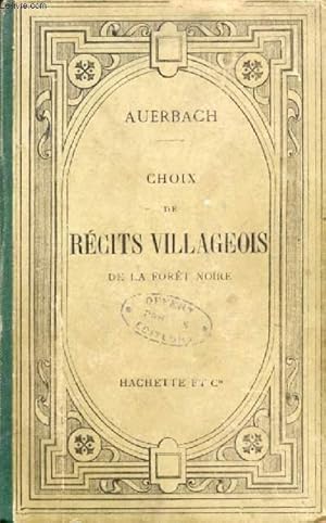 Bild des Verkufers fr CHOIX DE RECITS VILLAGEOIS DE LA FORET NOIRE, TEXTE ALLEMAND zum Verkauf von Le-Livre