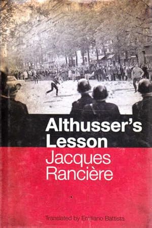 Seller image for Althusser's Lesson for sale by Goulds Book Arcade, Sydney