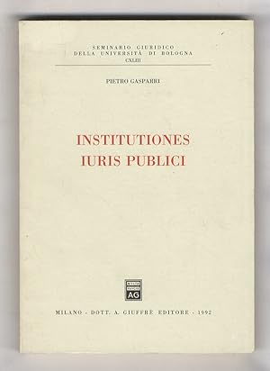 Seller image for Institutiones iuris publici. for sale by Libreria Oreste Gozzini snc