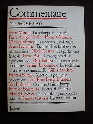 Seller image for Commentaire - Vol. 8 N30 - Et 1985 for sale by Librairie Ancienne Zalc