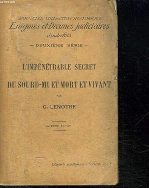 Bild des Verkufers fr L Impenetrable Secret Du Sourd Muet Mort Et Vivant. zum Verkauf von JLG_livres anciens et modernes
