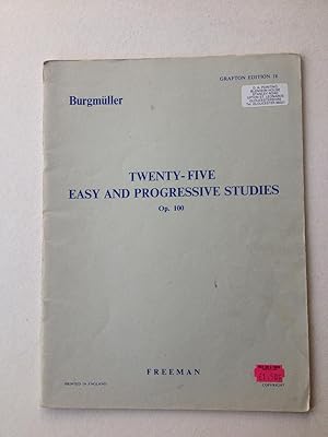 Image du vendeur pour Twenty-Five Easy and Progressive Studies for the Pianoforte. Op.100 mis en vente par Book Souk