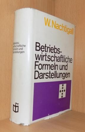 Seller image for Betriebswirtschaftliche Formeln und Darstellungen. for sale by Antiquariat BcherParadies