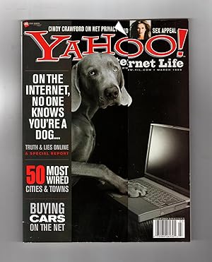 Seller image for Yahoo! Internet Life Magazine - March 1999. Cindy Crawford on Net Privacy & Sex Appeal; Truth & Lies Online - Report; 50 Most Wired Cities & Towns; Buying Cars Online; Roger Ebert for sale by Singularity Rare & Fine