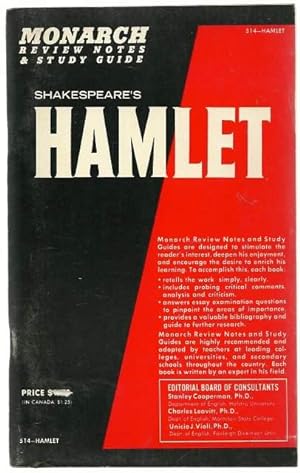 Seller image for Review Notes and Study Guide to Shakespeare's Hamlet. for sale by Lincbook