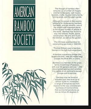 American Bamboo Society Pamphlet and FAQ Sheet