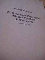 Bild des Verkufers fr Die sterreichischen Bundeslnder und deren Hauptstdte in ihren Namen Muttersprache Heft 4 zum Verkauf von Alte Bcherwelt