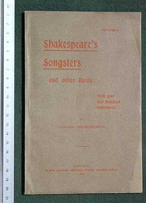 Shakespeare's songsters and other birds with over one hundred references
