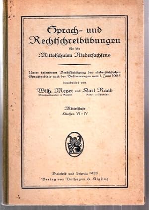 Seller image for Sprach- und Rechtschreibbungen fr die Mittelschulen Niedersachsens for sale by Clivia Mueller